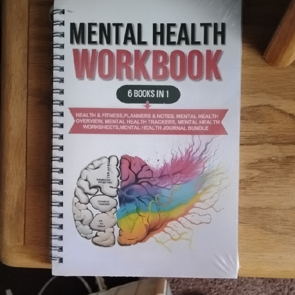 Mental Health Workbook - Multicolor Spiral Notebook